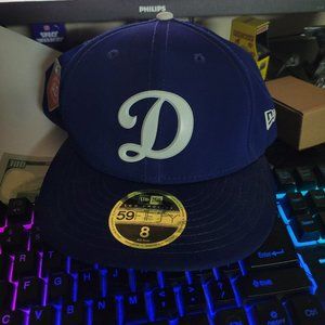 Size 8 L.A. Dodgers Los Angeles Fitted Cap AZ Spring Training Never Worn